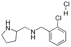 (2-Chloro-benzyl)-pyrrolidin-2-ylmethyl-amine hydrochloride Structure