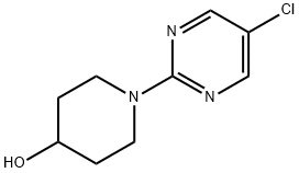 1-(5-氯嘧啶-2-基)哌啶-4-醇,1108164-37-9,结构式