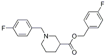 1-(4-氟-苄基)-哌啶-3-羧酸4-氟-苄基酯, , 结构式