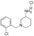 1-(2-氯-苄基)-哌啶-3-基胺盐酸盐 结构式