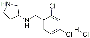 (2,4-二氯-苄基)-(R)-吡咯烷-3-基-胺盐酸盐, , 结构式