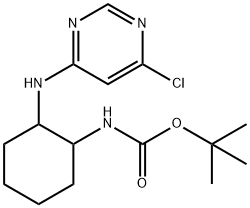 [2-(6-Chloro-pyrimidin-4-ylamino)-cyclohexyl]-carbamic acid tert-butyl ester|[2-(6-氯-嘧啶-4-基氨基)-环己基]-氨基甲酸叔丁酯