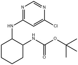 [2-(6-氯-嘧啶-4-基氨基)-环己基]-氨基甲酸叔丁酯,1289386-75-9,结构式