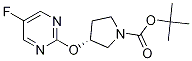 (R)-3-(5-氟嘧啶-2-基氧基)-吡咯烷-1-羧酸叔丁基酯,1314354-55-6,结构式