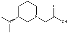 ((R)-3-DiMethylaMino-piperidin-1-yl)-acetic acid Struktur