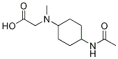 (1R,4R)- [(4-AcetylaMino-cyclohexyl)-Methyl-aMino]-acetic acid 化学構造式