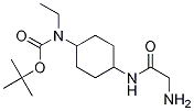 (1R,4R)- [4-(2-AMino-acetylaMino)-cyclohexyl]-ethyl-carbaMic acid tert-butyl ester Struktur