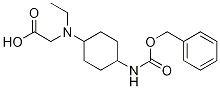 (1R,4R)-[(4-BenzyloxycarbonylaMino-cyclohexyl)-ethyl-aMino]-acetic acid 化学構造式