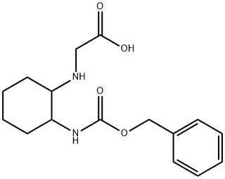(2-BenzyloxycarbonylaMino-cyclohexylaMino)-acetic acid 化学構造式