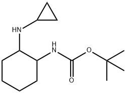 (2-(环丙基氨基)环己基)氨基甲酸叔丁酯 结构式