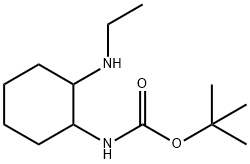 (2-EthylaMino-cyclohexyl)-carbaMic acid tert-butyl ester 化学構造式