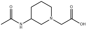 (3-AcetylaMino-piperidin-1-yl)-acetic acid Struktur