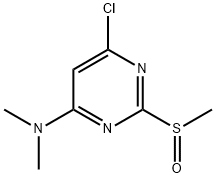 (6-Chloro-2-Methanesulfinyl-pyriMidin-4-yl)-diMethyl-aMine 化学構造式