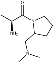(S)-2-AMino-1-(2-diMethylaMinoMethyl-pyrrolidin-1-yl)-propan-1-one Struktur