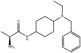 (S)-2-AMino-N-[4-(benzyl-ethyl-aMino)-cyclohexyl]-propionaMide,1354002-40-6,结构式
