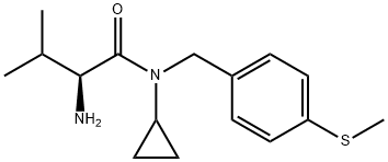 (S)-2-AMino-N-cyclopropyl-3-Methyl-N-(4-Methylsulfanyl-benzyl)-butyraMide Structure