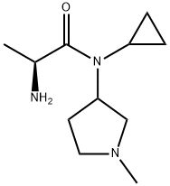 (S)-2-AMino-N-cyclopropyl-N-(1-Methyl-pyrrolidin-3-yl)-propionaMide,1354028-55-9,结构式