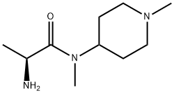 (S)-2-AMino-N-Methyl-N-(1-Methyl-piperidin-4-yl)-propionaMide 结构式