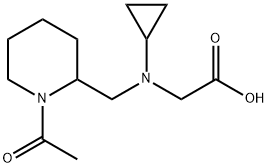 [(1-Acetyl-piperidin-2-ylMethyl)-cyclopropyl-aMino]-acetic acid Struktur