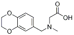 [(2,3-Dihydro-benzo[1,4]dioxin-6-ylMethyl)-Methyl-aMino]-acetic acid,,结构式