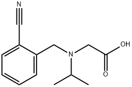 [(2-Cyano-benzyl)-isopropyl-aMino]-acetic acid Structure