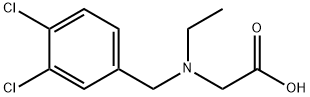 N-(3,4-二氯苄基)-N-乙基甘氨酸 结构式