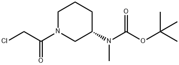 [(S)-1-(2-Chloro-acetyl)-piperidin-3-yl]-Methyl-carbaMic acid tert-butyl ester,1353994-96-3,结构式