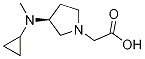 [(S)-3-(Cyclopropyl-Methyl-aMino)-pyrrolidin-1-yl]-acetic acid Struktur