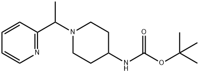 [1-(1-Pyridin-2-yl-ethyl)-piperidin-4-yl]-carbaMic acid tert-butyl ester Structure