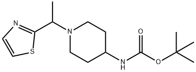 [1-(1-Thiazol-2-yl-ethyl)-piperidin-4-yl]-carbaMic acid tert-butyl ester Structure