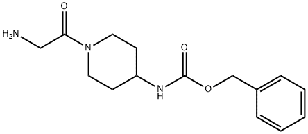 [1-(2-AMino-acetyl)-piperidin-4-yl]-carbaMic acid benzyl ester 化学構造式