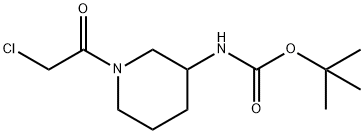 (1-(2-氯乙酰基)哌啶-3-基)氨基甲酸叔丁酯,1353986-50-1,结构式