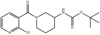 [1-(2-Chloro-pyridine-3-carbonyl)-piperidin-3-yl]-carbaMic acid tert-butyl ester Struktur