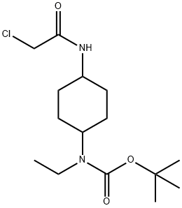 [4-(2-Chloro-acetylaMino)-cyclohexyl]-ethyl-carbaMic acid tert-butyl ester 化学構造式