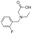 [Ethyl-(2-fluoro-benzyl)-aMino]-acetic acid 化学構造式