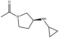 1-((S)-3-CyclopropylaMino-pyrrolidin-1-yl)-ethanone Struktur