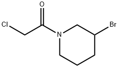 1-(3-BroMo-piperidin-1-yl)-2-chloro-ethanone 结构式