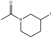 1-(3-碘-哌啶-1-基)-乙酮, 1353971-15-9, 结构式