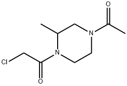 1-(4-Acetyl-2-Methyl-piperazin-1-yl)-2-chloro-ethanone Struktur