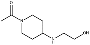 1-[4-(2-Hydroxy-ethylaMino)-piperidin-1-yl]-ethanone 化学構造式