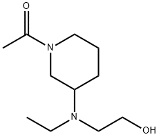 1-{3-[Ethyl-(2-hydroxy-ethyl)-aMino]-piperidin-1-yl}-ethanone,1353976-18-7,结构式