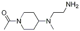 1-{4-[(2-AMino-ethyl)-Methyl-aMino]-piperidin-1-yl}-ethanone Struktur