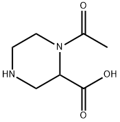 1-乙酰哌嗪-2-羧酸, 1353945-09-1, 结构式