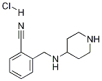 2-(哌啶-4-基氨甲基)-苄腈盐酸盐, 1289385-43-8, 结构式