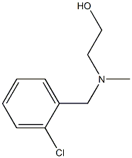 2-[(2-Chloro-benzyl)-Methyl-aMino]-ethanol 化学構造式