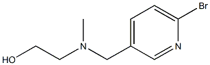 2-[(6-BroMo-pyridin-3-ylMethyl)-Methyl-aMino]-ethanol Struktur