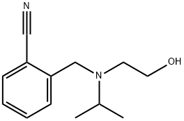 2-{[(2-Hydroxy-ethyl)-isopropyl-aMino]-Methyl}-benzonitrile 化学構造式