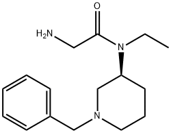 2-AMino-N-((S)-1-benzyl-piperidin-3-yl)-N-ethyl-acetaMide 结构式