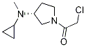 2-Chloro-1-[(R)-3-(cyclopropyl-Methyl-aMino)-pyrrolidin-1-yl]-ethanone,1354010-28-8,结构式