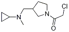 2-Chloro-1-{3-[(cyclopropyl-Methyl-aMino)-Methyl]-pyrrolidin-1-yl}-ethanone Struktur